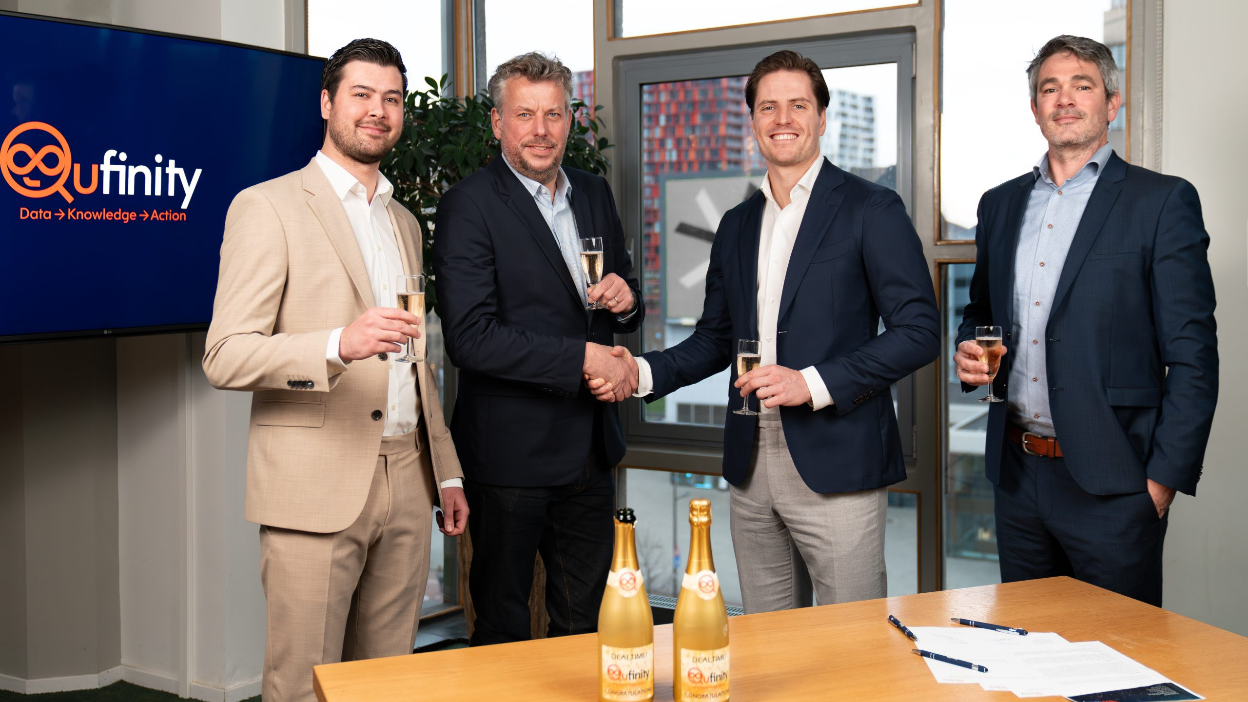 Qufinity verwelkomt Ronald Steenbakkers als MSP overnamespecialist Lars de Bruin Wessel van Huizen Jisse Waasdorp