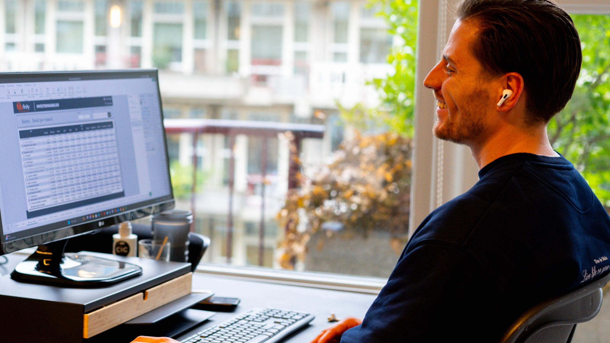 Wessel van Huizen dashboard Qufinity Rotterdam