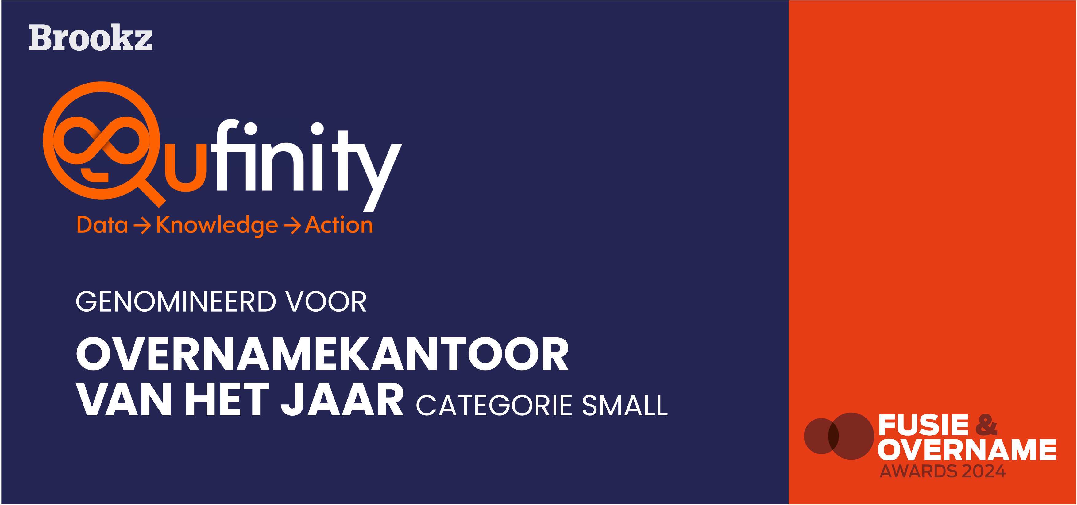 Qufinity Brooks Award Overnamekantoor van het Jaar 2024