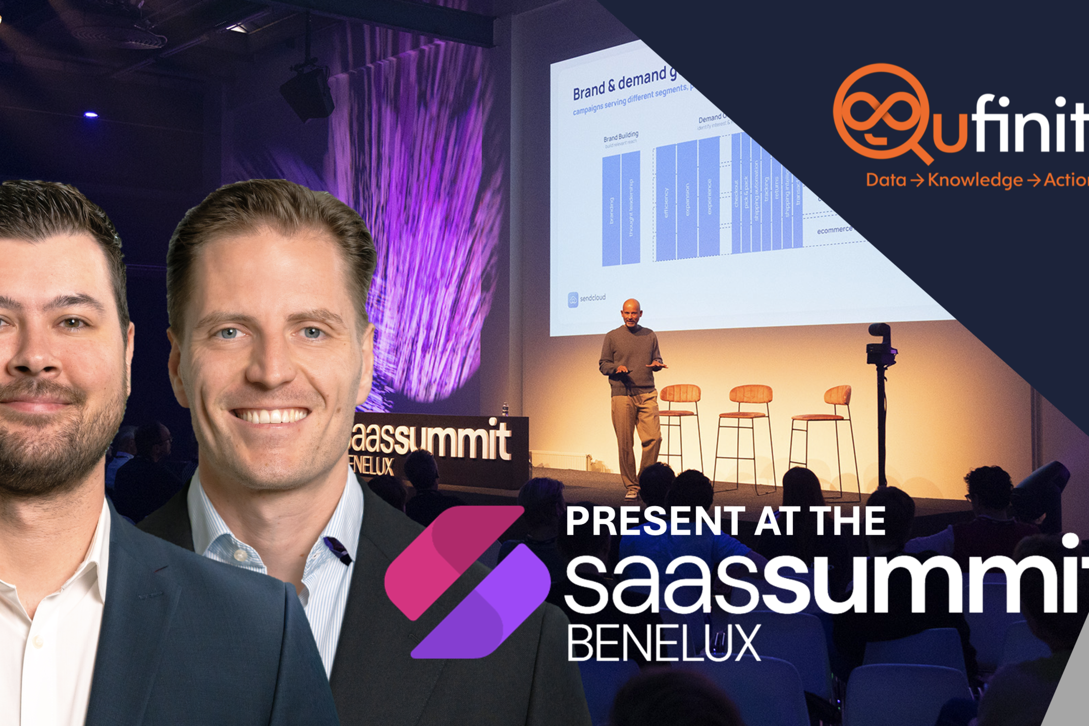 Qufinity present at SaaS Summit Benelux Amsterdam 2024 Lars de Bruin Wessel van Huizen