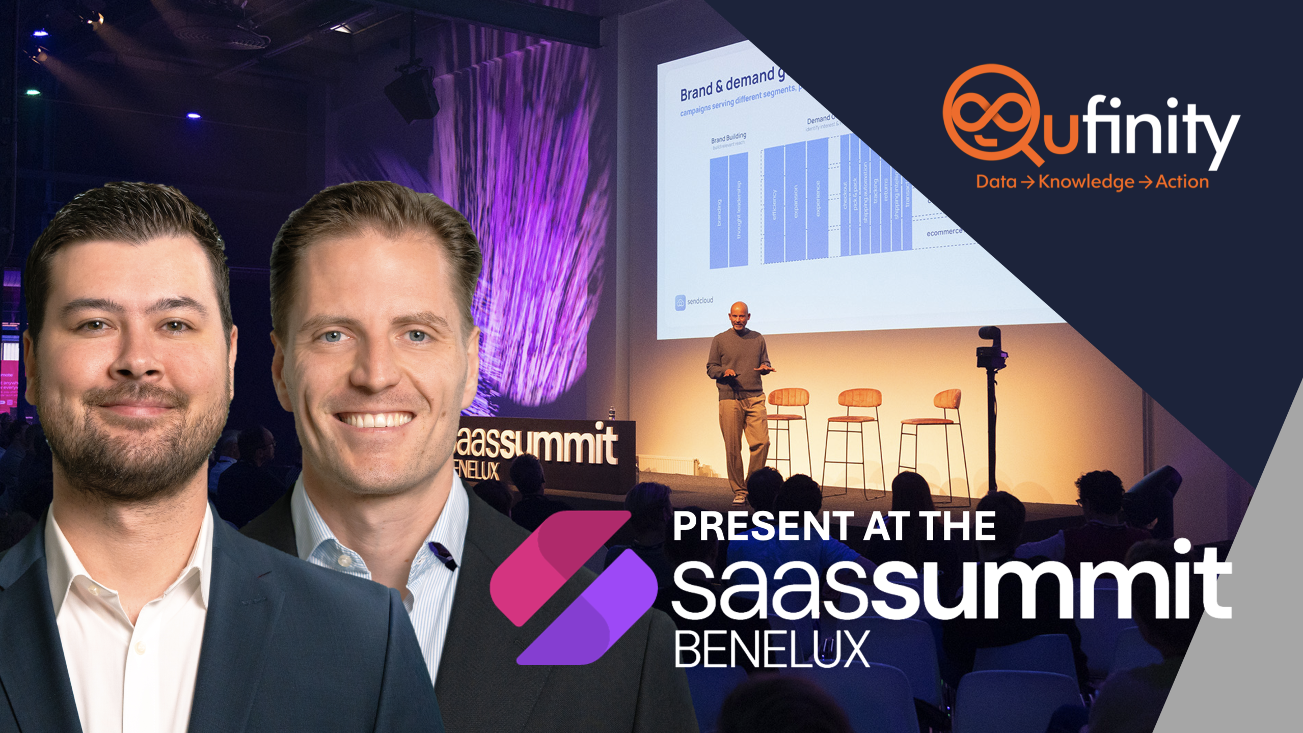 Qufinity present at SaaS Summit Benelux Amsterdam 2024 Lars de Bruin Wessel van Huizen