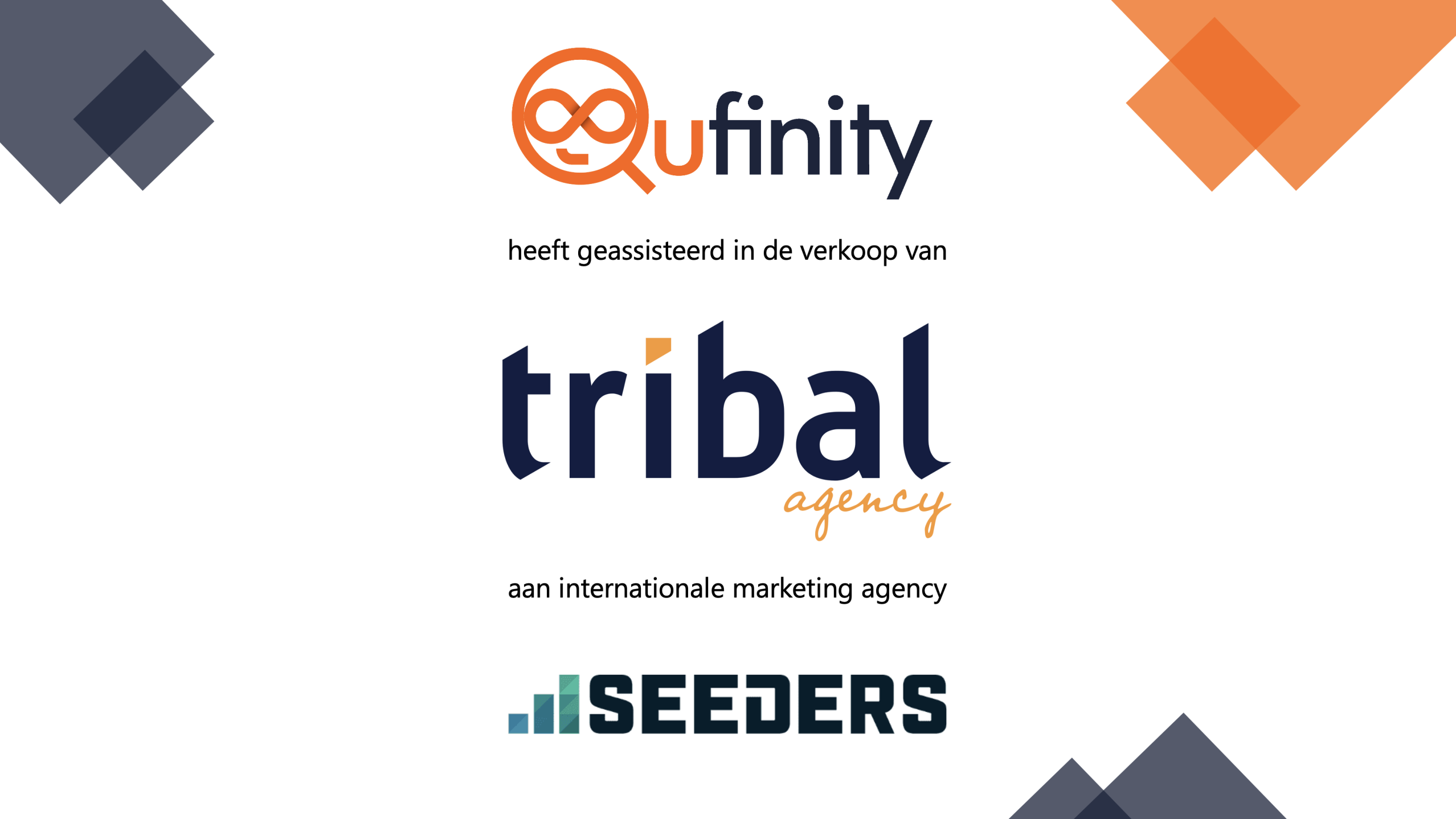 Qufinity Tribal Agency verkoop aan Seeders M&A Deal