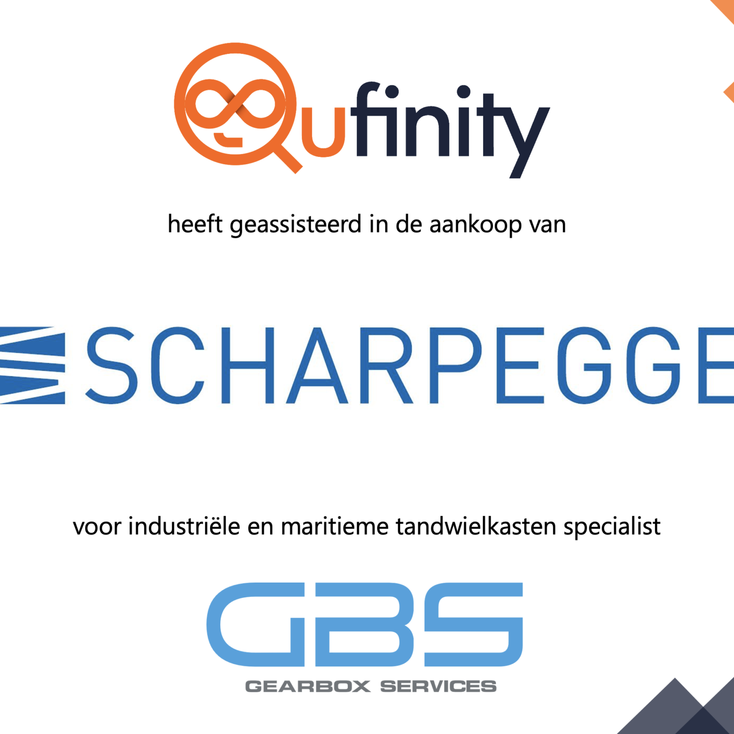 Qufinity Scharpegge aankoop voor GBS Gearbox M&A Deal